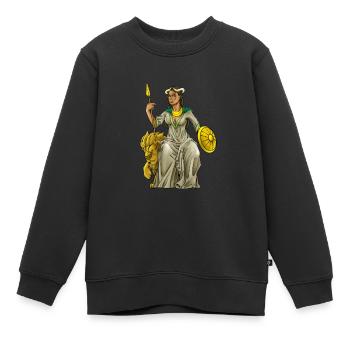Mythologie sumérienne - Innana - Sweat Premium enfant bio - noir - Devant - AI Model Kid Female (0cm)