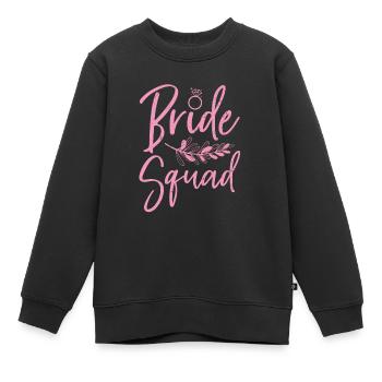 Escouade de la mariée fête de mariage cadeau de mariage mariée - Sweat Premium enfant bio - noir - Devant - AI Model Kid Female (0cm)