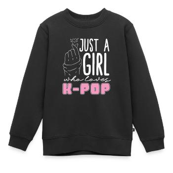 Koreanische Pop Musik Mädchen Geschenk K Pop - Kinder Premium Organic Sweatshirt - Schwarz - Vorne - AI Model Kid Female (0cm)
