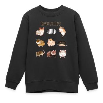 Viele verschiedene Hamster - Kinder Premium Organic Sweatshirt - Schwarz - Vorne - AI Model Kid Female (0cm)