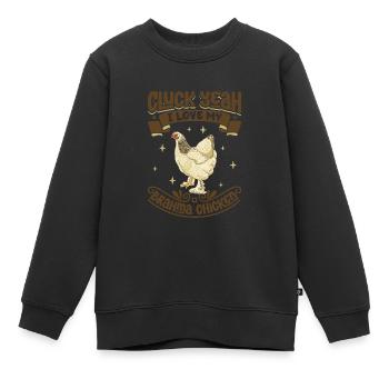 Ich liebe mein Brahma - Kinder Premium Organic Sweatshirt - Schwarz - Vorne - AI Model Kid Female (0cm)
