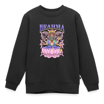 Hindu Gott - Brahma - Kinder Premium Organic Sweatshirt - Schwarz - Vorne - AI Model Kid Female (0cm)