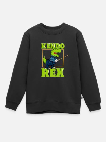 TREX fait du kendo - Sweat Premium enfant bio - noir
