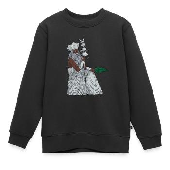 Gott der Yoruba Religion - Obatala - Kinder Premium Organic Sweatshirt - Schwarz - Vorne - AI Model Kid Female (0cm)