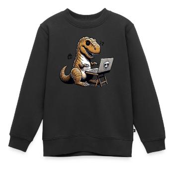Ethical Hacking Analyst Ethical Cyber Security - Kids Premium Organic Sweatshirt - black - Front - AI Model Kid Female (0cm)