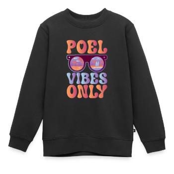 Bonne ambiance sur Poel - Sweat Premium enfant bio - noir - Devant - AI Model Kid Female (0cm)