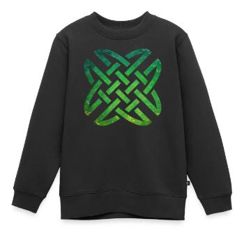 Celtic Knot - Kinder Premium Organic Sweatshirt - Schwarz - Vorne - AI Model Kid Female (0cm)