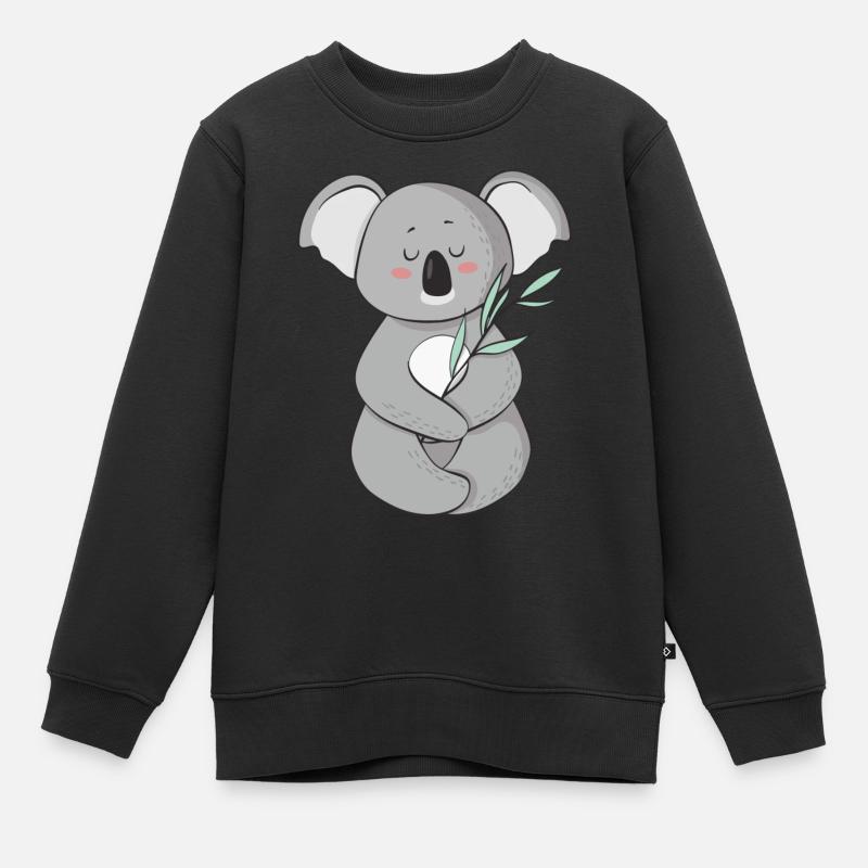 koala - Kids Premium Organic Sweatshirt - black