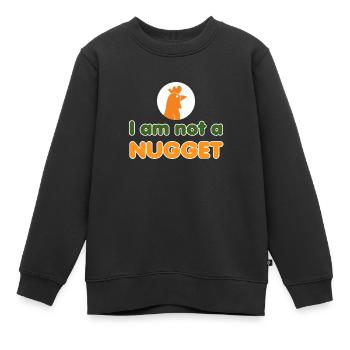 vegan, Tofu, fleischlos essen, Pflanzen, Tierliebe - Kinder Premium Organic Sweatshirt - Schwarz - Vorne - AI Model Kid Female (0cm)