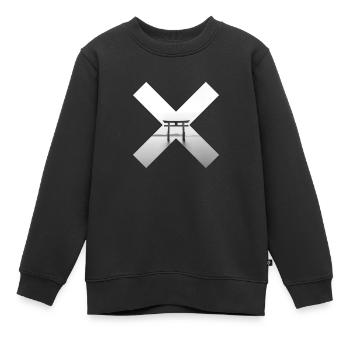 Tendance de la mode en Asie - Sweat Premium enfant bio - noir - Devant - AI Model Kid Female (0cm)