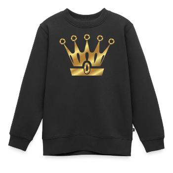Couronne de couronnes King Queen JGA Wedding Bride Bräu - Sweat Premium enfant bio - noir - Devant - AI Model Kid Female (0cm)