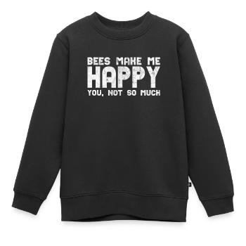 Biene Imker Bienen - Kinder Premium Organic Sweatshirt - Schwarz - Vorne - AI Model Kid Female (0cm)