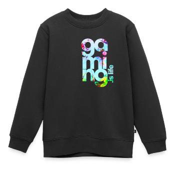 Gamer - Kinder Premium Organic Sweatshirt - Schwarz - Vorne - AI Model Kid Female (0cm)