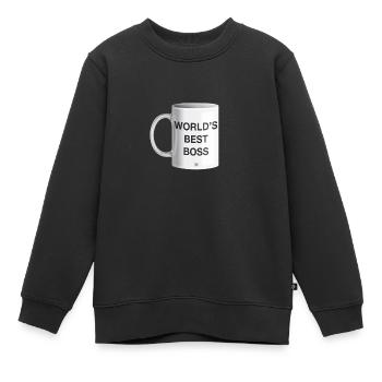 Der beste Chef der Welt - Kinder Premium Organic Sweatshirt - Schwarz - Vorne - AI Model Kid Female (0cm)