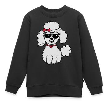 pudel 3 - Kinder Premium Organic Sweatshirt - Schwarz - Vorne - AI Model Kid Female (0cm)