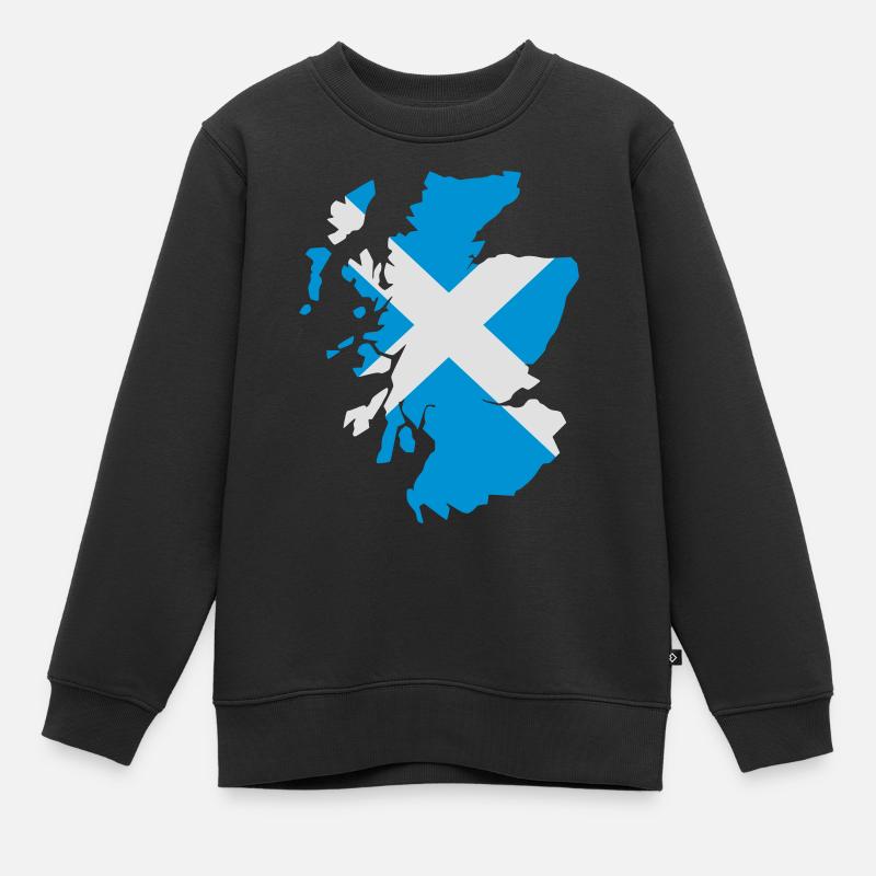 Écosse - Sweat Premium enfant bio - noir