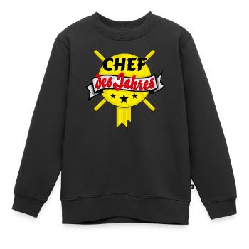 chef des jahres auszeichnung - Kinder Premium Organic Sweatshirt - Schwarz - Vorne - AI Model Kid Female (0cm)