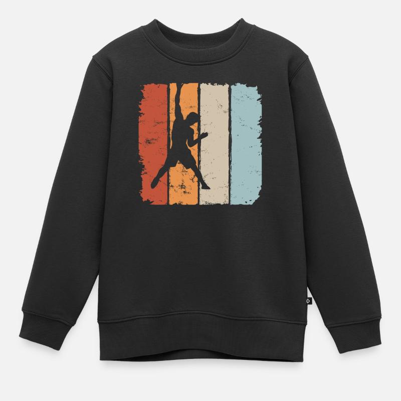 escalade, escalade, escalade, alpinisme, sommet - Sweat Premium enfant bio - noir