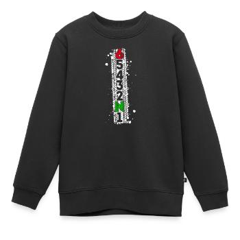 Machine de biker de motos de moto de changement de vitesse - Sweat Premium enfant bio - noir - Devant - AI Model Kid Female (0cm)