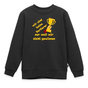 nous ne sommes pas perdants simplement parce que nous ne gagnons pas - Sweat Premium enfant bio - noir - Devant - AI Model Kid Female (0cm)