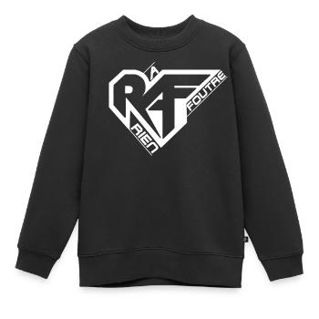 RIEN A FOUTRE - RIENAFOUTRE - Kien - SMSO prod - Sweat Premium enfant bio - noir - Devant - AI Model Kid Female (0cm)