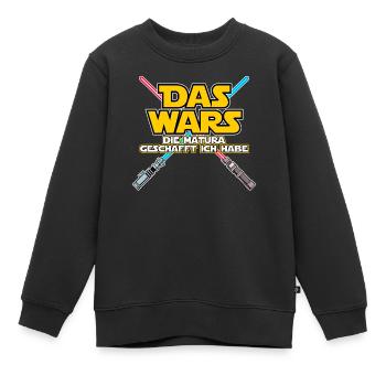 Das Wars Matura Geschafft Schulabschluss Prüfung - Kinder Premium Organic Sweatshirt - Schwarz - Vorne - AI Model Kid Female (0cm)
