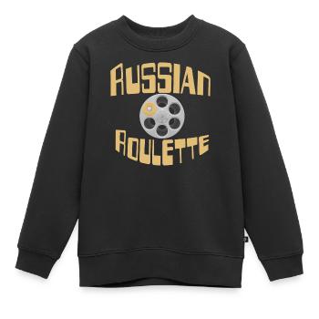 Filmrad Risiko Roulette - Kinder Premium Organic Sweatshirt - Schwarz - Vorne - AI Model Kid Female (0cm)
