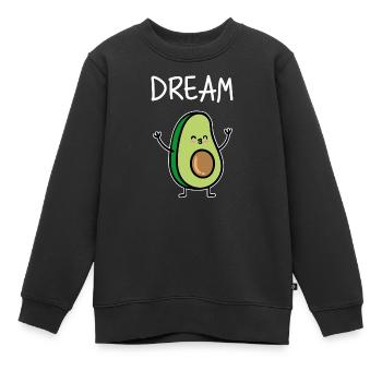 Look partenaire | Dream Team couple couple amour mariage - Sweat Premium enfant bio - noir - Devant - AI Model Kid Female (0cm)