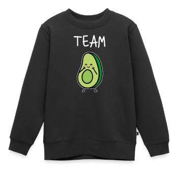 Look partenaire | Dream Team couple couple amour mariage - Sweat Premium enfant bio - noir - Devant - AI Model Kid Female (0cm)