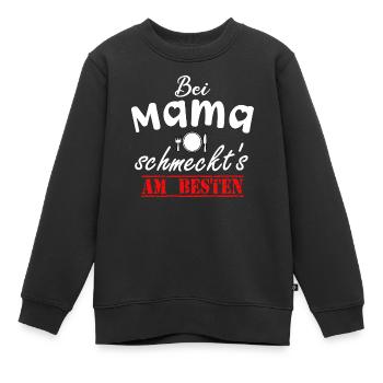 C'est meilleur avec maman | Pour le meilleur - Sweat Premium enfant bio - noir - Devant - AI Model Kid Female (0cm)