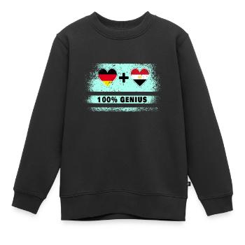 Allemagne et Egypte 100% génial / cadeau - Sweat Premium enfant bio - noir - Devant - AI Model Kid Female (0cm)