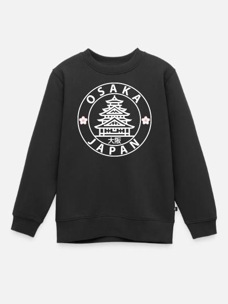 Osaka - Sweat Premium enfant bio - noir