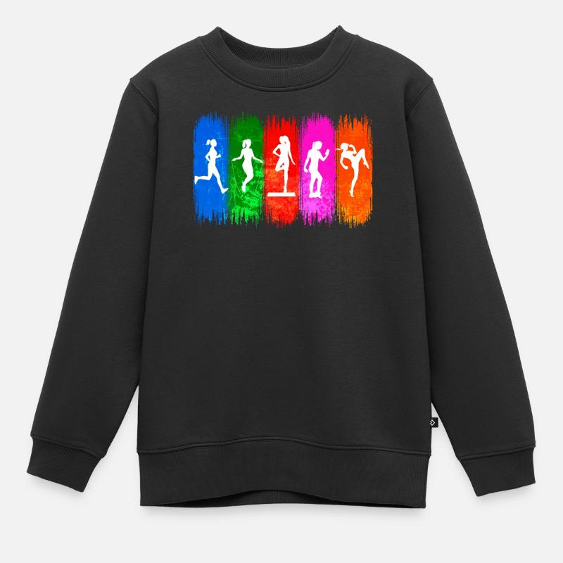 Fitness Gym Gym Training Training - Sweat Premium enfant bio - noir