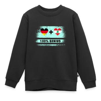 Deutschland und Libanon 100% Genial / Geschenk - Kinder Premium Organic Sweatshirt - Schwarz - Vorne - AI Model Kid Female (0cm)