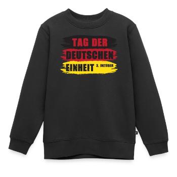 Tag der deutschen Einheit 1990 Deutsche Einheit - Kinder Premium Organic Sweatshirt - Schwarz - Vorne - AI Model Kid Female (0cm)