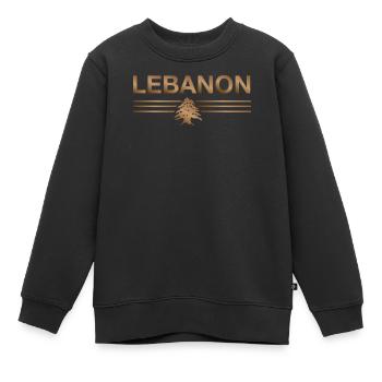 Libanon Beirut Libanese Libanesin Libanesisch LBN - Kinder Premium Organic Sweatshirt - Schwarz - Vorne - AI Model Kid Female (0cm)