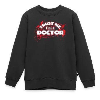 Médecin médecin assistant médecin spécialiste docteur drôle - Sweat Premium enfant bio - noir - Devant - AI Model Kid Female (0cm)