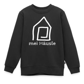 Mei Häusle / Haus / Wohnung / Trend / Sprüche - Kinder Premium Organic Sweatshirt - Schwarz - Vorne - AI Model Kid Female (0cm)