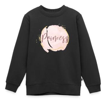 Princess Pink Gold Accents - Sweat Premium enfant bio - noir - Devant - AI Model Kid Female (0cm)
