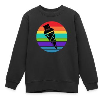 Schultüte Zuckertüte Schulanfang Schulbeginn - Kinder Premium Organic Sweatshirt - Schwarz - Vorne - AI Model Kid Female (0cm)