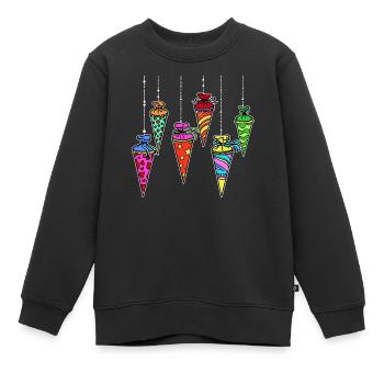 Schultüte Zuckertüte Schule Schulbeginn Schulstart - Kinder Premium Organic Sweatshirt - Schwarz - Vorne - AI Model Kid Female (0cm)
