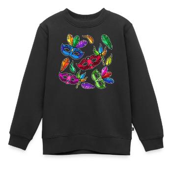 Costumes carnaval carnaval de carnaval - Sweat Premium enfant bio - noir - Devant - AI Model Kid Female (0cm)