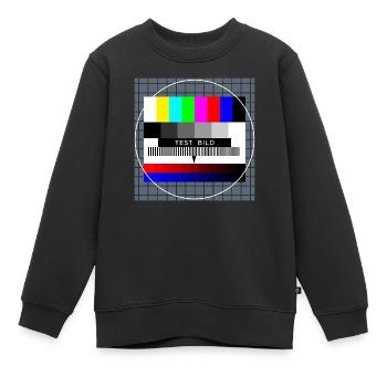 Retro Style Vintage Old School - Kinder Premium Organic Sweatshirt - Schwarz - Vorne - AI Model Kid Female (0cm)