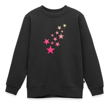 Stern Sternchen Muster Sternenhimmel - Kinder Premium Organic Sweatshirt - Schwarz - Vorne - AI Model Kid Female (0cm)
