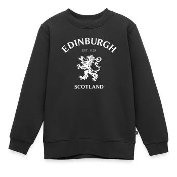 EDINBURGH Scotland - Kinder Premium Organic Sweatshirt - Schwarz - Vorne - AI Model Kid Female (0cm)