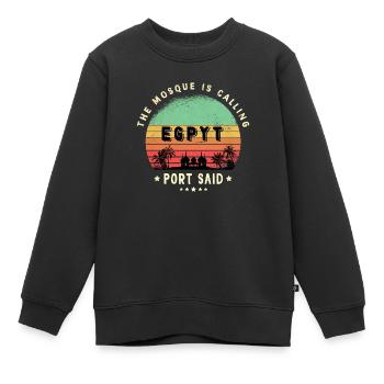 Conception de la mosquée Port-Saïd - Sweat Premium enfant bio - noir - Devant - AI Model Kid Female (0cm)