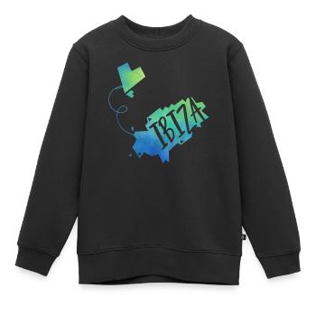 Ibiza - Sweat Premium enfant bio - noir - Devant - AI Model Kid Female (0cm)