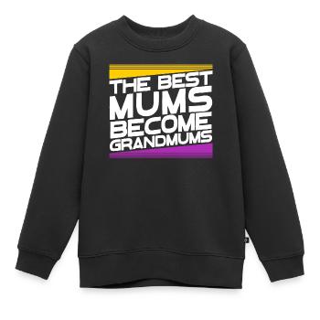 Oma Glückwunsch Großmutter Großmama Statement - Kinder Premium Organic Sweatshirt - Schwarz - Vorne - AI Model Kid Female (0cm)