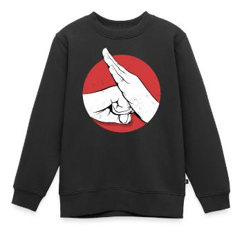 Kung Fu - Kinder Premium Organic Sweatshirt - Schwarz - Vorne - AI Model Kid Female (0cm)