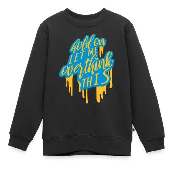 Permettez-moi d’exagérer - Sweat Premium enfant bio - noir - Devant - AI Model Kid Female (0cm)